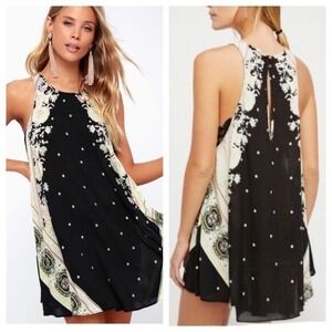 Intimately Free People Darjeeling Boho Swing Trapeze Mini Dress Size Large